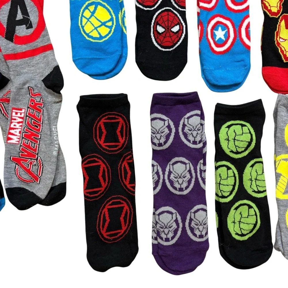 New without Tags‎ 14 Pairs Mens Avenger Graphic Socks One Size